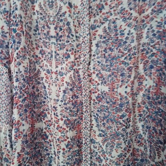 Rebecca Taylor Sheer Floral Long Sleeve Blouse - Picture 2 of 4